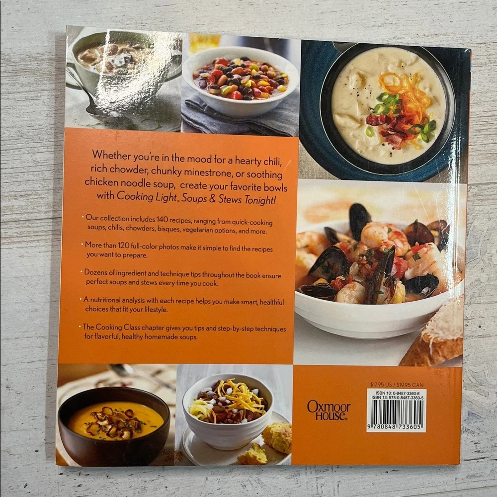 Cooking Light Soups & Stews Tonight Soft Cover Cookbook
